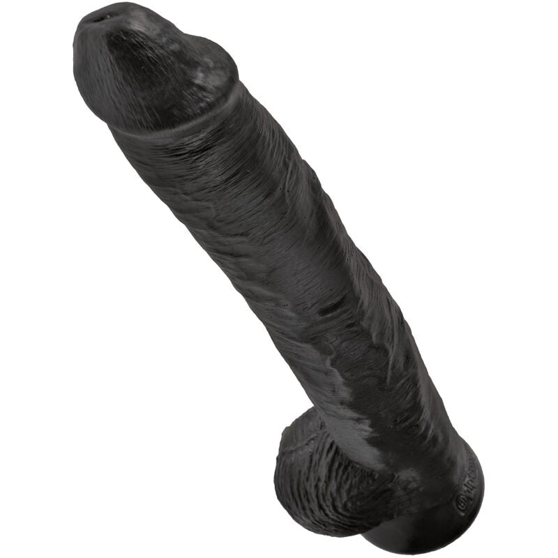 King Cock - Realistischer Penis mit Eier 30.5 cm Schwarz