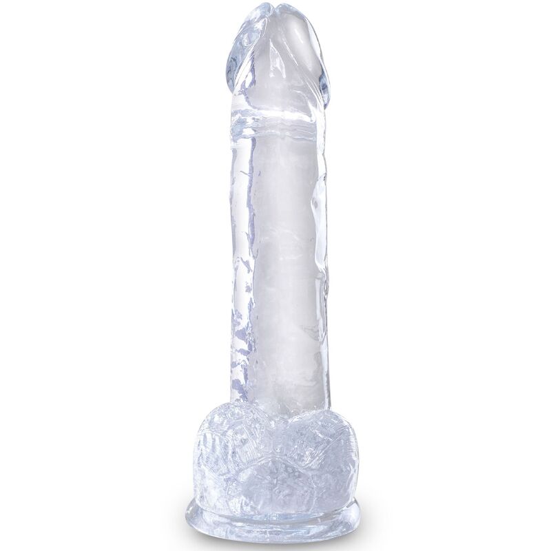 King Cock - Clear Realistischer Penis mit Eieren 15.2 cm Transparent