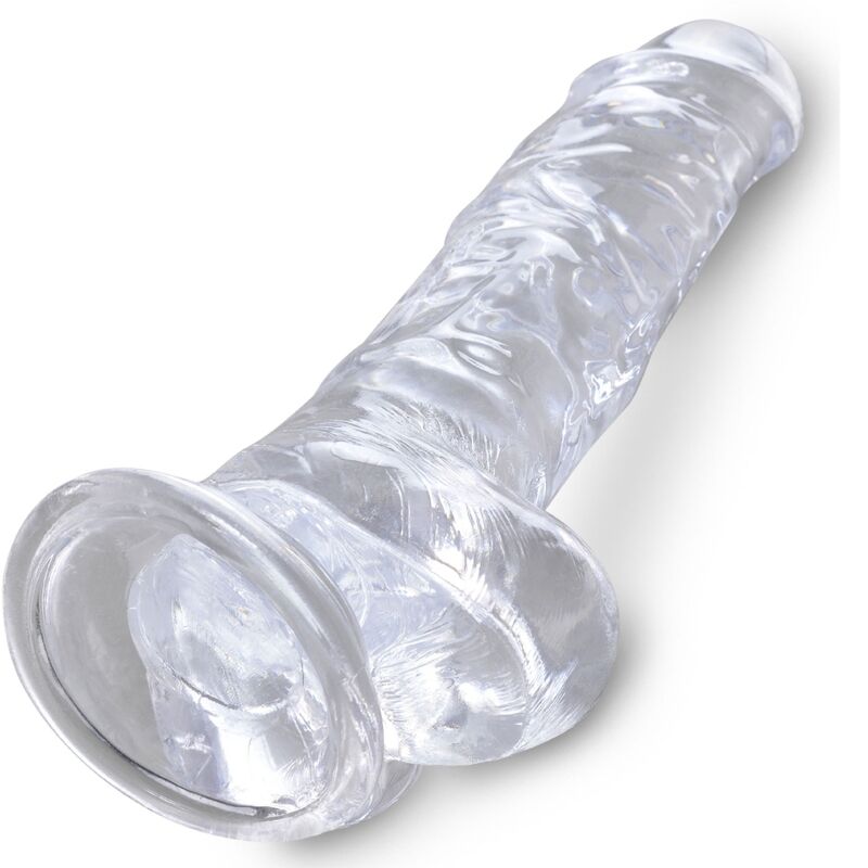 King Cock - Clear Realistischer Penis mit Eieren 16.5 cm Transparent