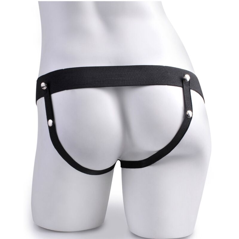 Fetish Fantasy Series - Verstellbares Gurt mit Fernbedienung, Realistischer Penis mit Wiederaufladbaren Hoden und Vibrator 15 cm
