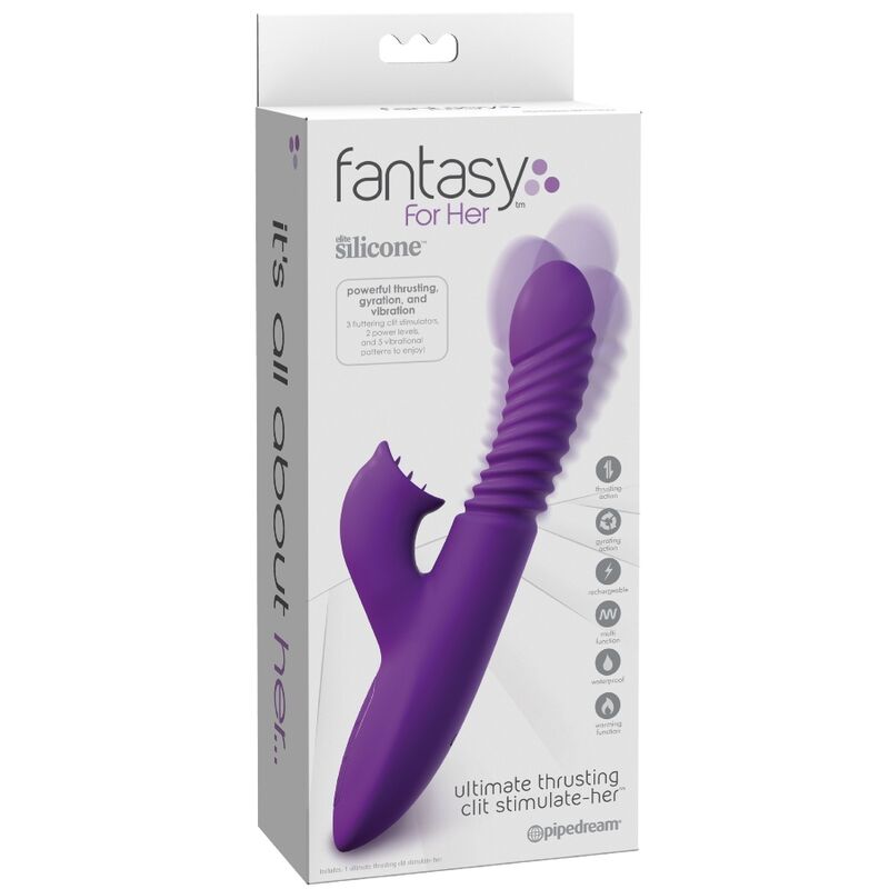 Fantasy for Her - Klitoris-Stimulator mit Wärme-Oszillations- und Violett-Vibrationsfunktion