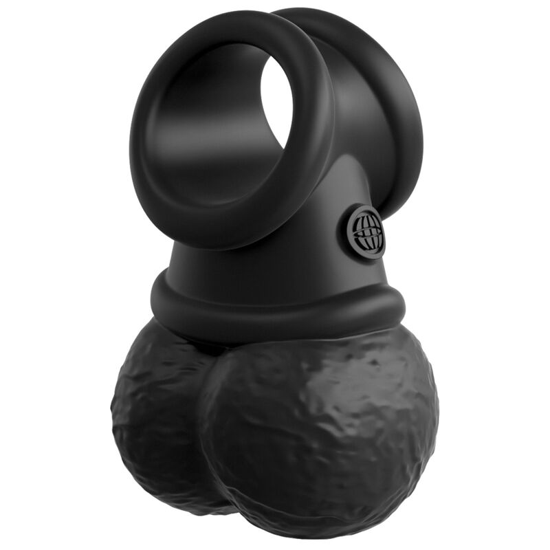 King Cock - Elite Deluxe Verstellbares Harness-Kit Ring mit Hoden & Dildo 20.3 cm