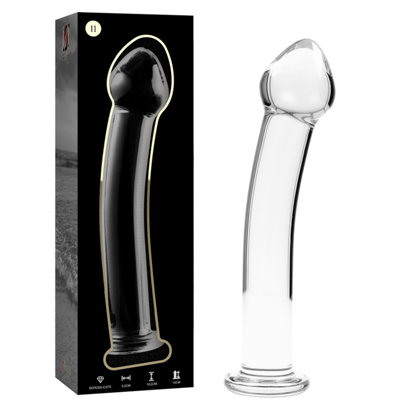 Nebula Series by Ibiza - Modell 11 Dildo Borosilikatglas Klar 16 cm-x-3 cm