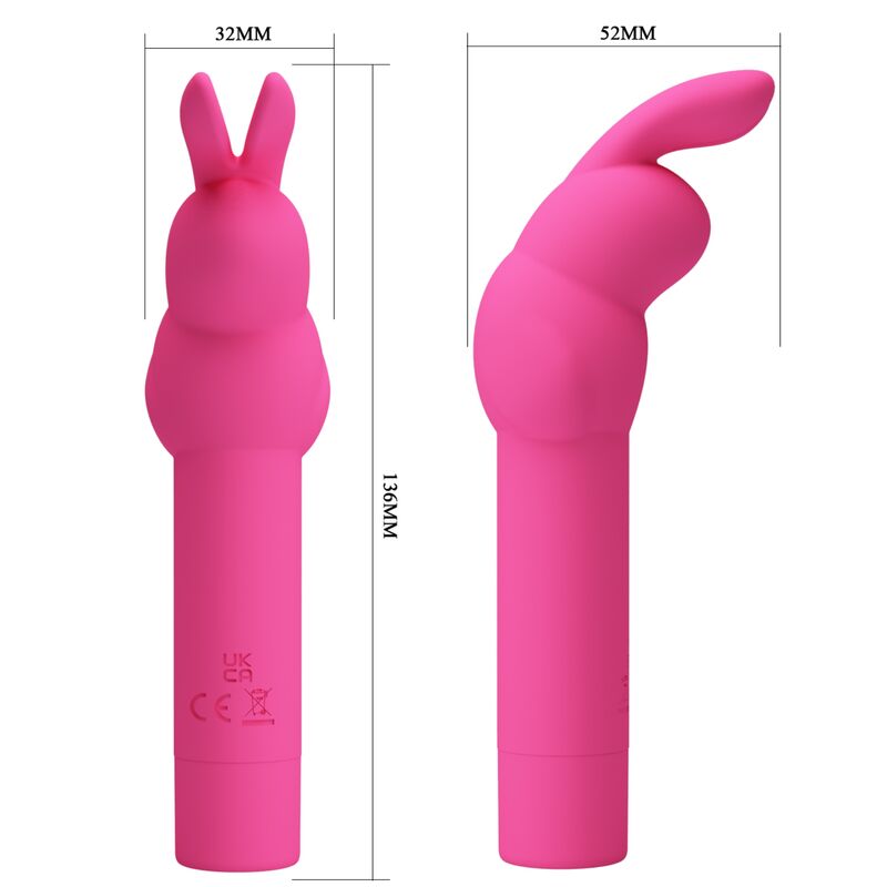 Pretty Love - Gerardo Fuschia Kaninchen-Silikonvibrator