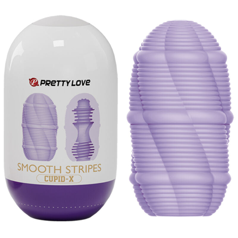 Pretty Love - Glattes Streifen-Cupid-Masturbator-Ei