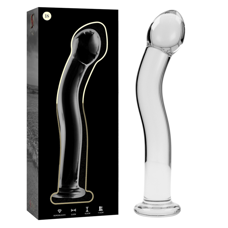Nebula Series by Ibiza - Modell 18 Dildo Borosilikatglas Klar 18.5 cm-x-3.5 cm
