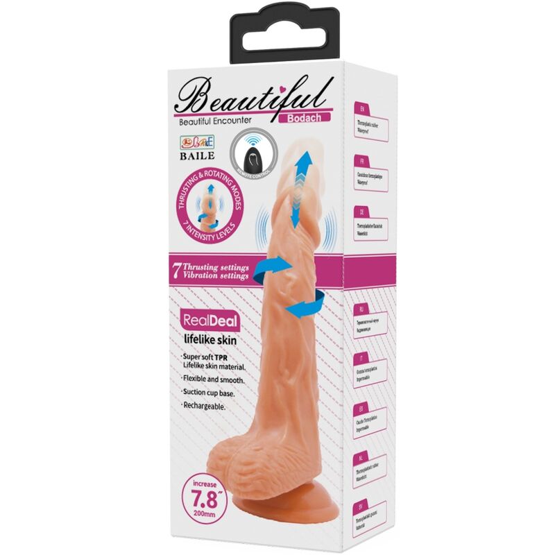 Baile - Bodach Realistischer Vibrator mit Fernbedienungssaugnapf