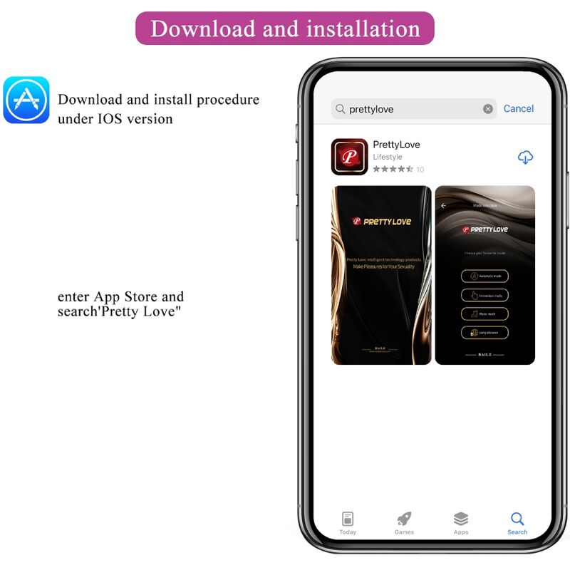 Pretty Love - Catalina Pink Wiederaufladbares Vibrierendes Ei App