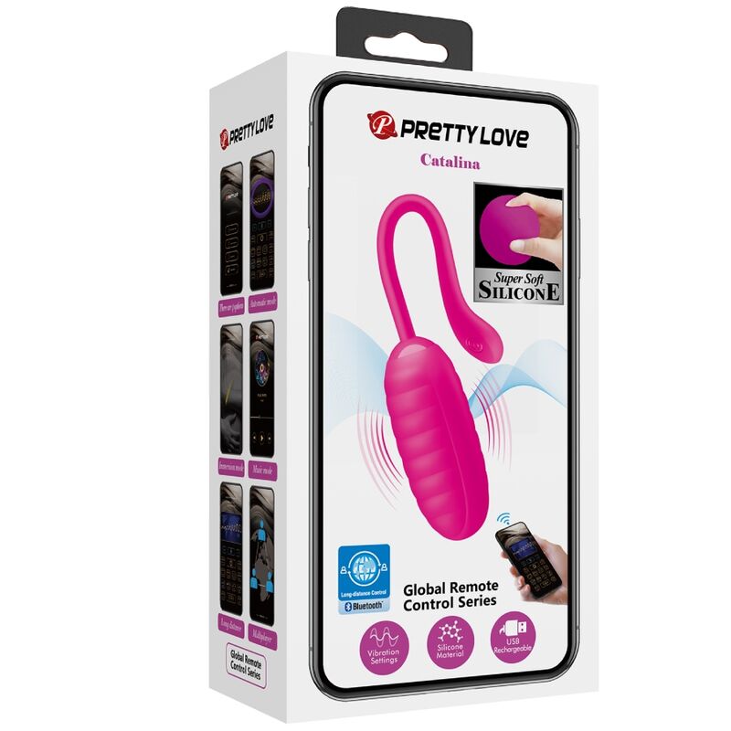 Pretty Love - Catalina Pink Wiederaufladbares Vibrierendes Ei App