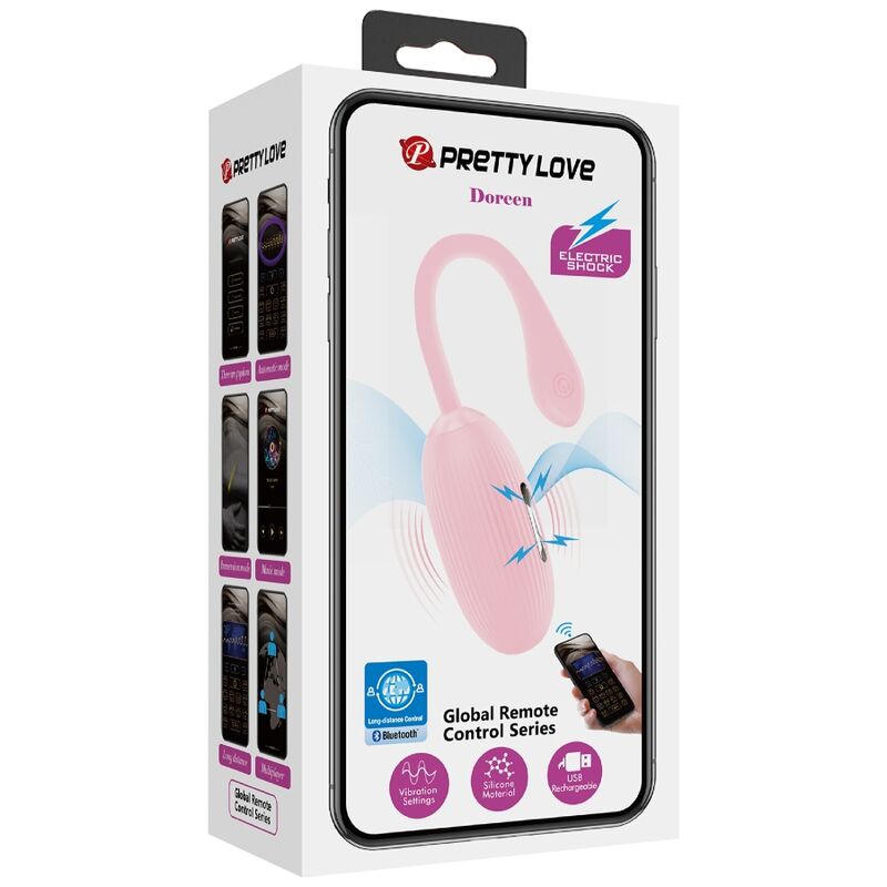 Pretty Love - Doreen Pink Wiederaufladbares Vibrations-Ei