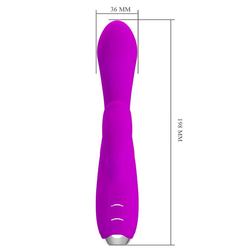 Pretty Love - Gloria Wiederaufladbarer Kaninchenvibrator, Wasserdicht, Lila
