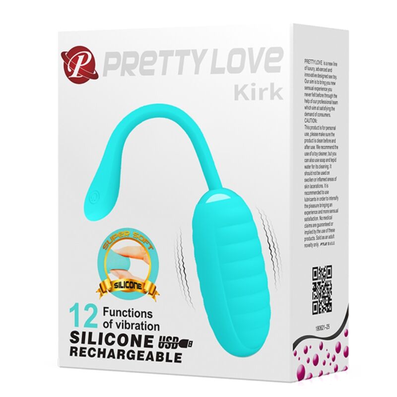 Pretty Love - Kirk Hellgrünes Wiederaufladbares Vibrierendes Ei
