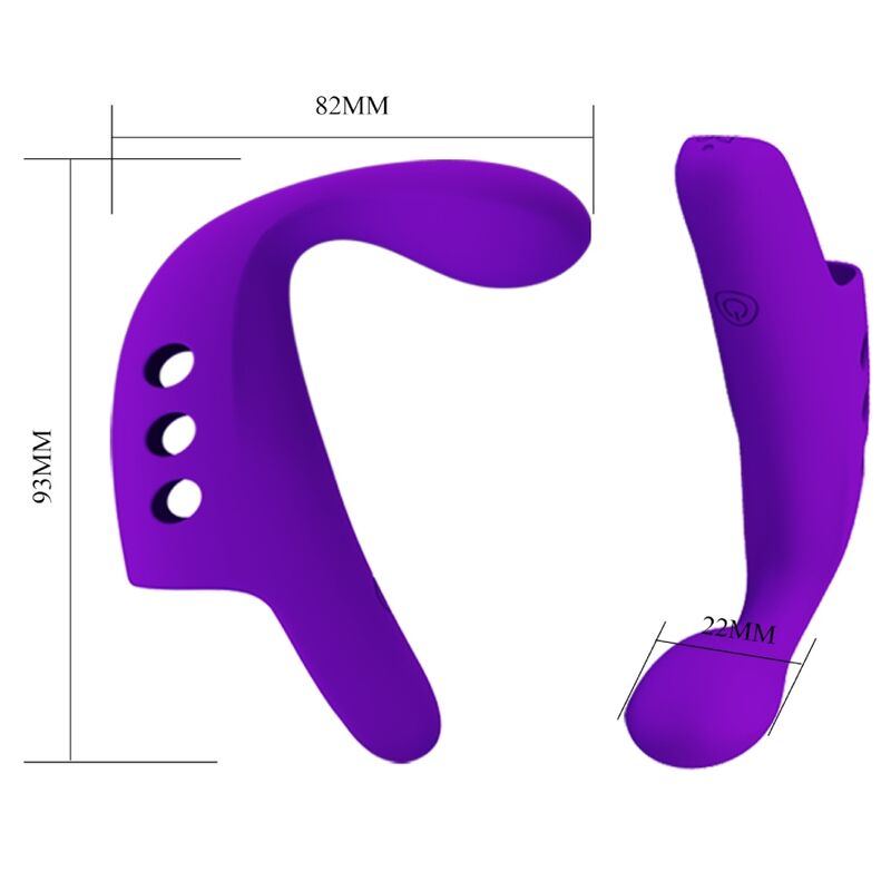 Pretty Love - Gorgon Purple Wiederaufladbarer Fingervibrator