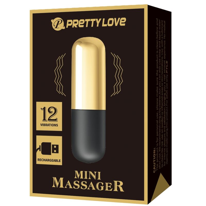Pretty Love - Goldener Wiederaufladbarer Kugelvibrator