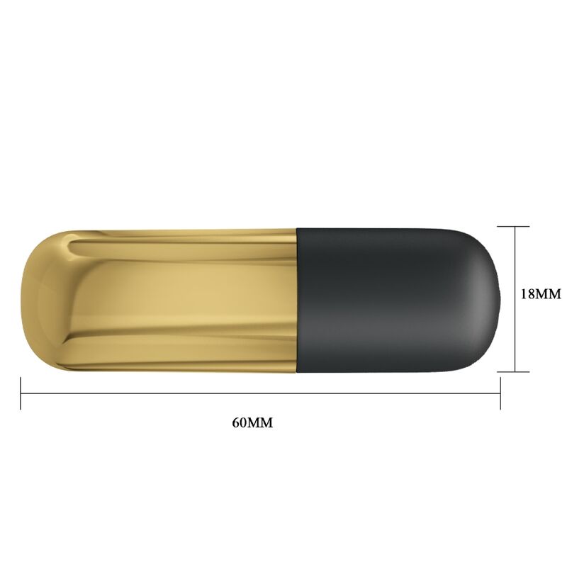 Pretty Love - Goldener Wiederaufladbarer Kugelvibrator