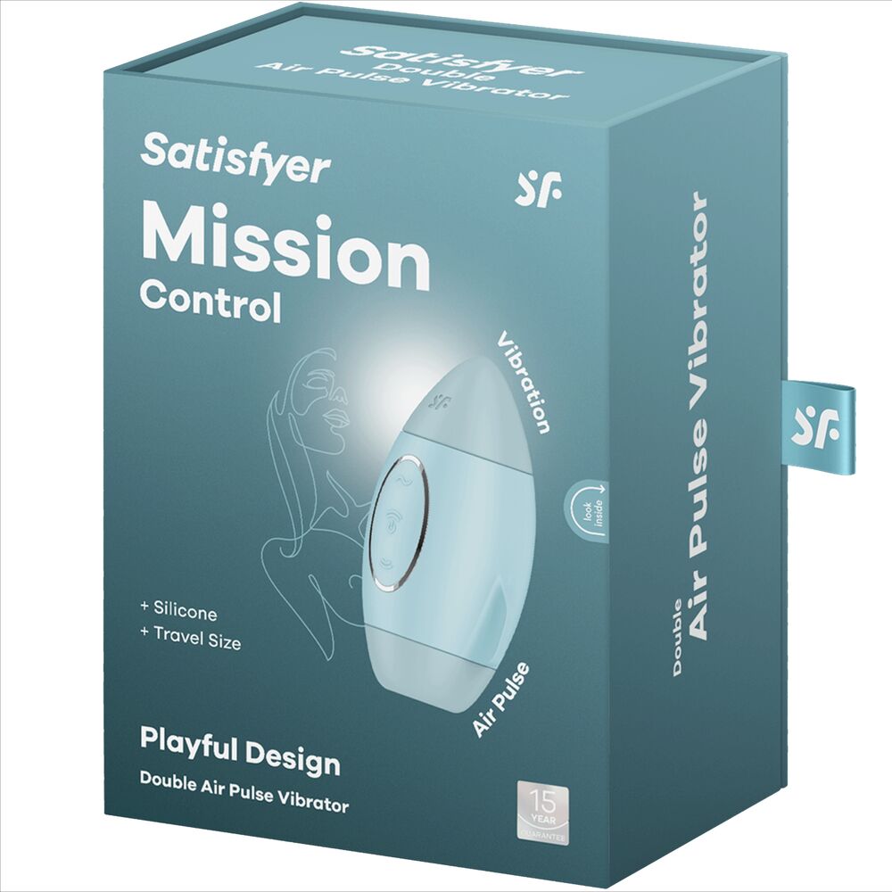 Satisfyer - Mission Control Blauer Kleiner Doppelimpuls Vibrator