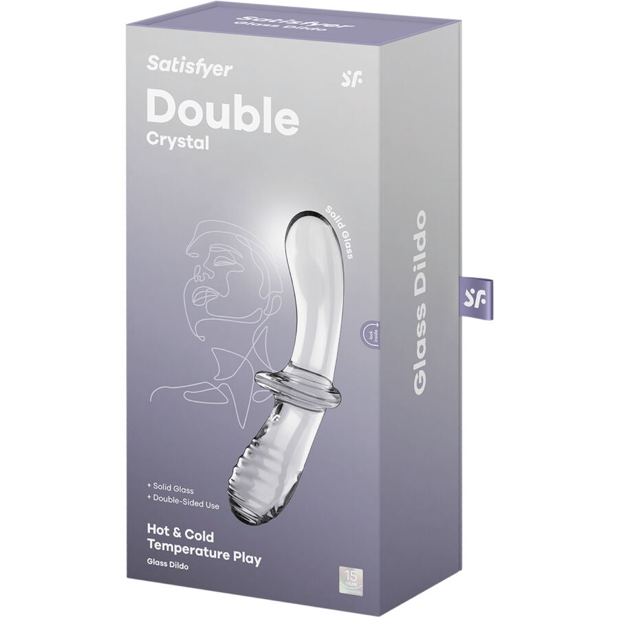 Satisfyer - Doppel Kristall Dildo Transparent