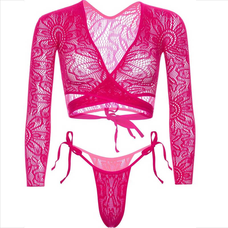 Leg Avenue - Top Crop Spitze mit Tanga