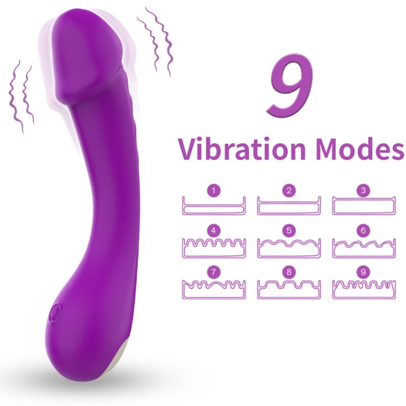Armony - Dildo Vibrator g-Spot Silikon Lila