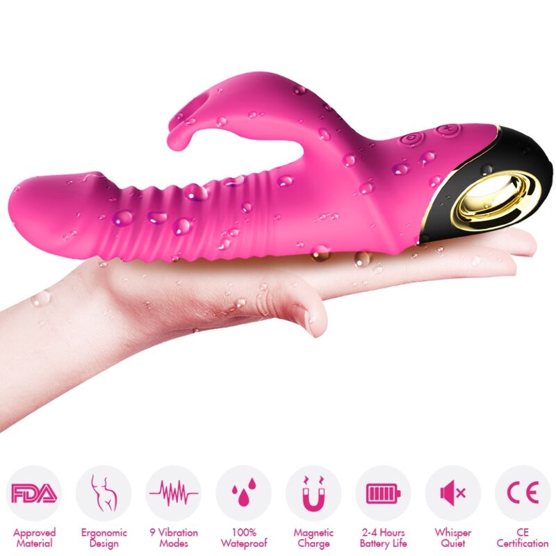 Armony - Zing Dildo Vibrator Kaninchen Fuchsia