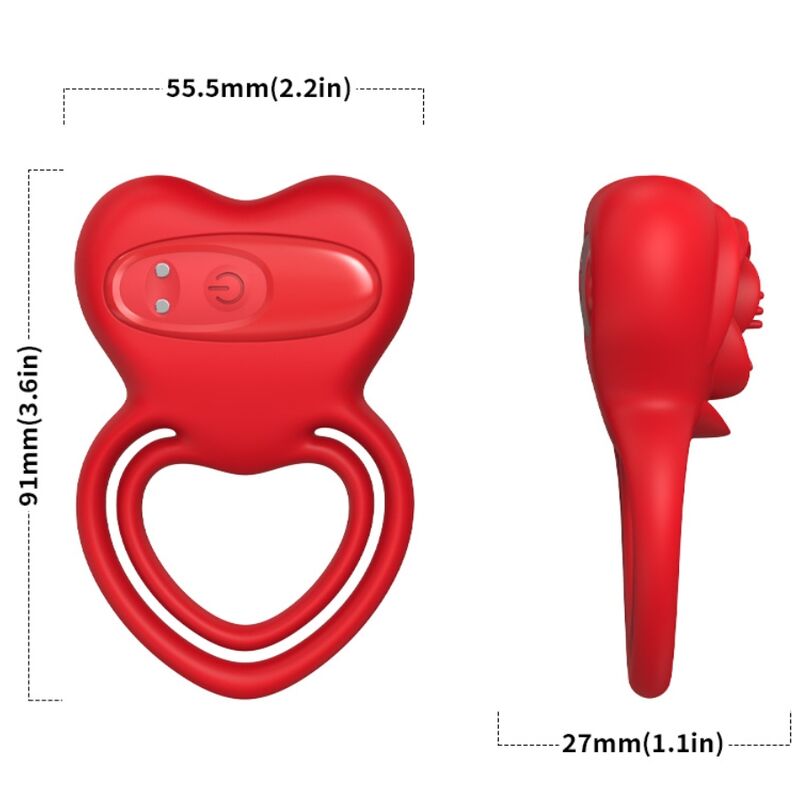 Armony - Ringvibrator Herz Rot