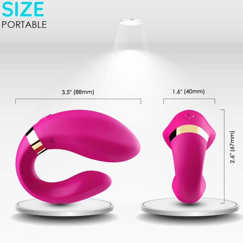Armony - Vibrator für Paare mit Fernbedienung Fuchsia