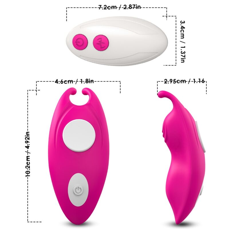 Armony - Honeybee Tragbares Höschen Vibrator g-Spot Fernbedienung Fuchsia