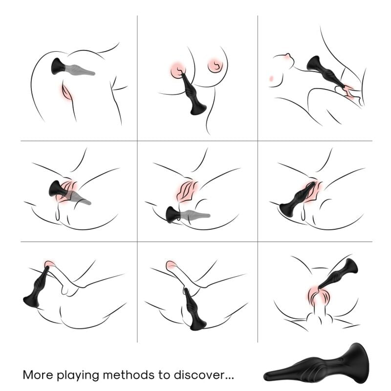 Armony - Vibrator & Analplug Fernbedienung Schwarz