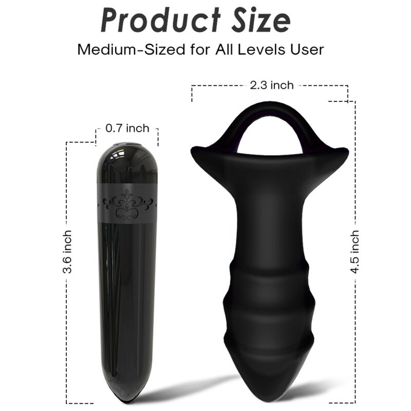 Armony - Kylin Fingervibrator & Analplug Fernbedienung Schwarz