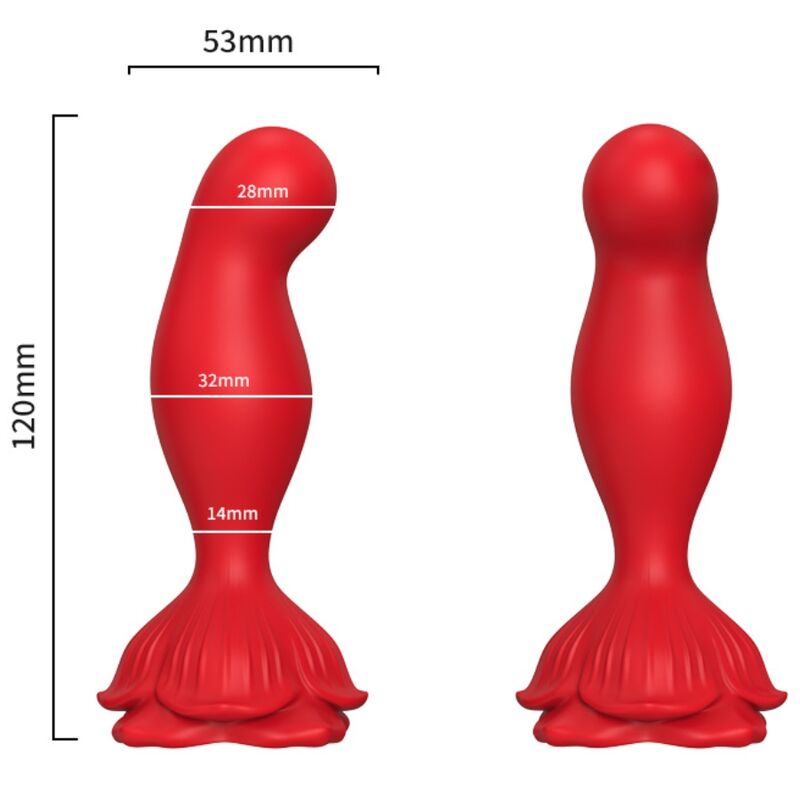 Armony - Rosa Vibrator & Analplug Fernbedienung Rot