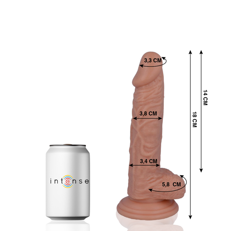 Mr Intense - 11 Realistic Penis 18 cm-x-3.8 cm