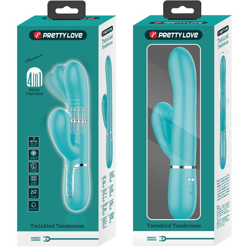 Pretty Love - Multifunktions-g-Spot-Vibrator Aqua Grün
