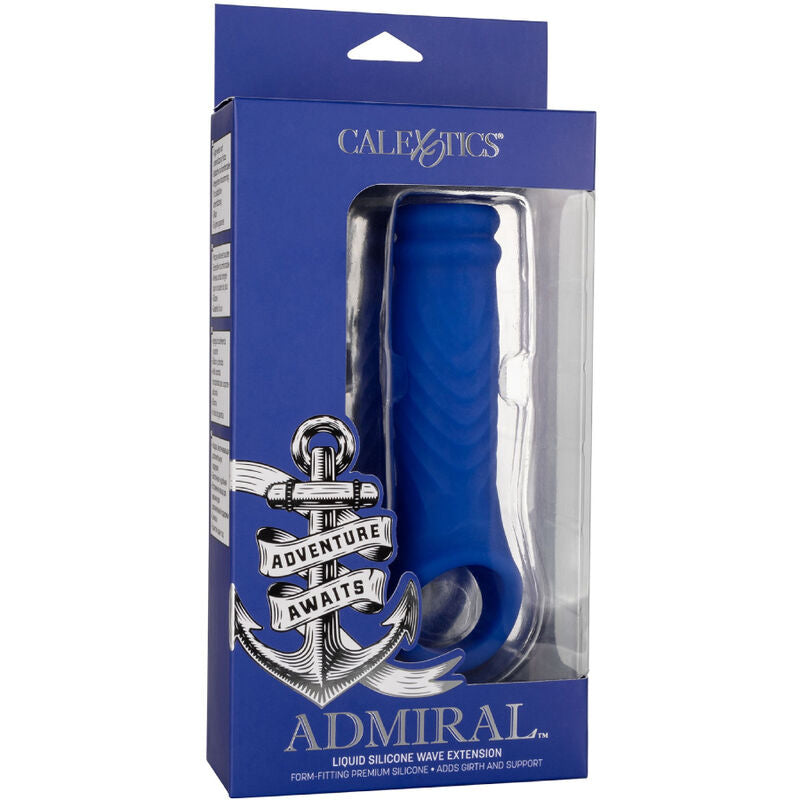 Calexotics - Admiral Wave Penis Cover Flüssiges Silikon Blau