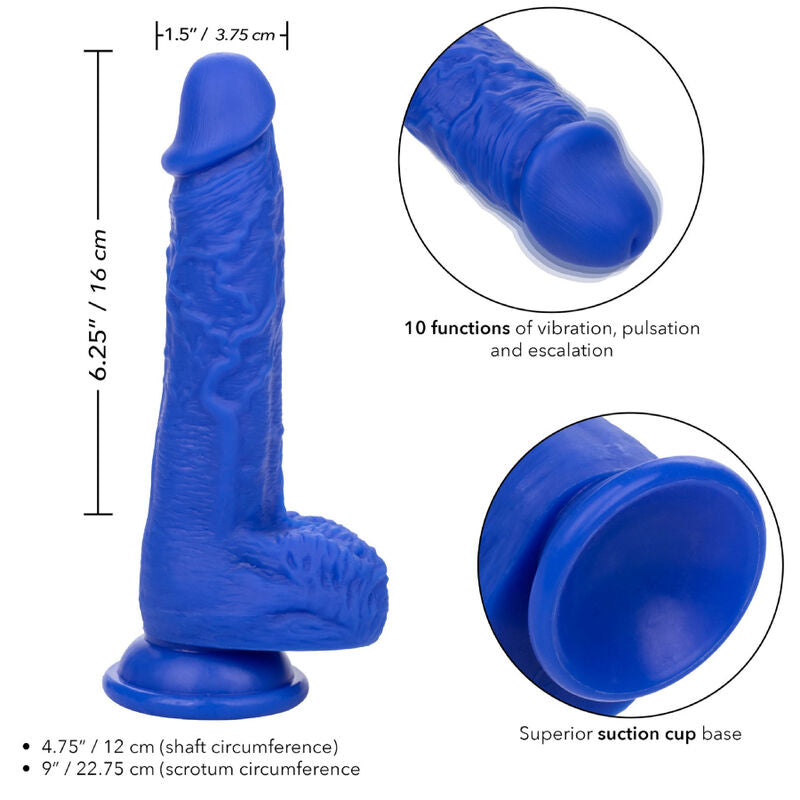 Calexotics - Admiral Sailor Realistischer Dildo-Vibrator Blau