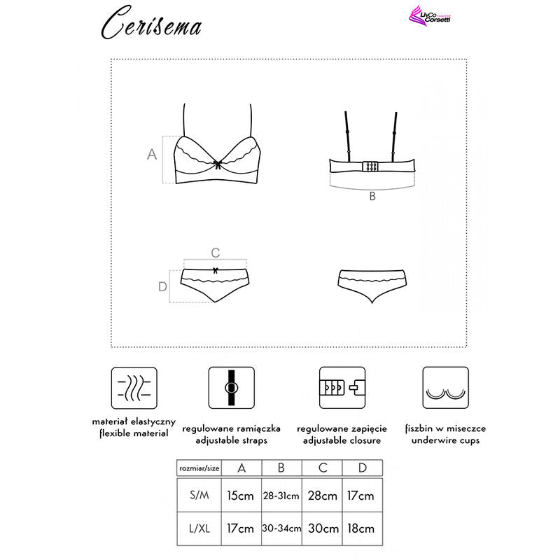 Livco Corsetti Fashion - Cerisema Lc 21005 Bh + Hösche Koralle