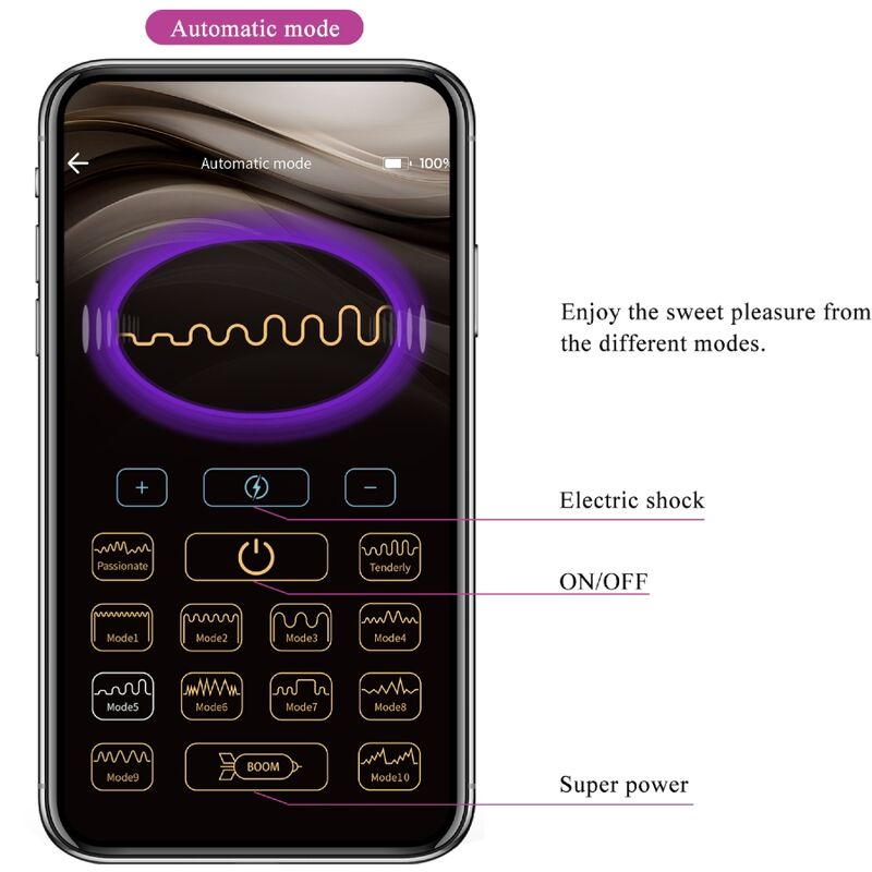 Pretty Love - Jefferson App-Gesteuerter Analstecker Lila