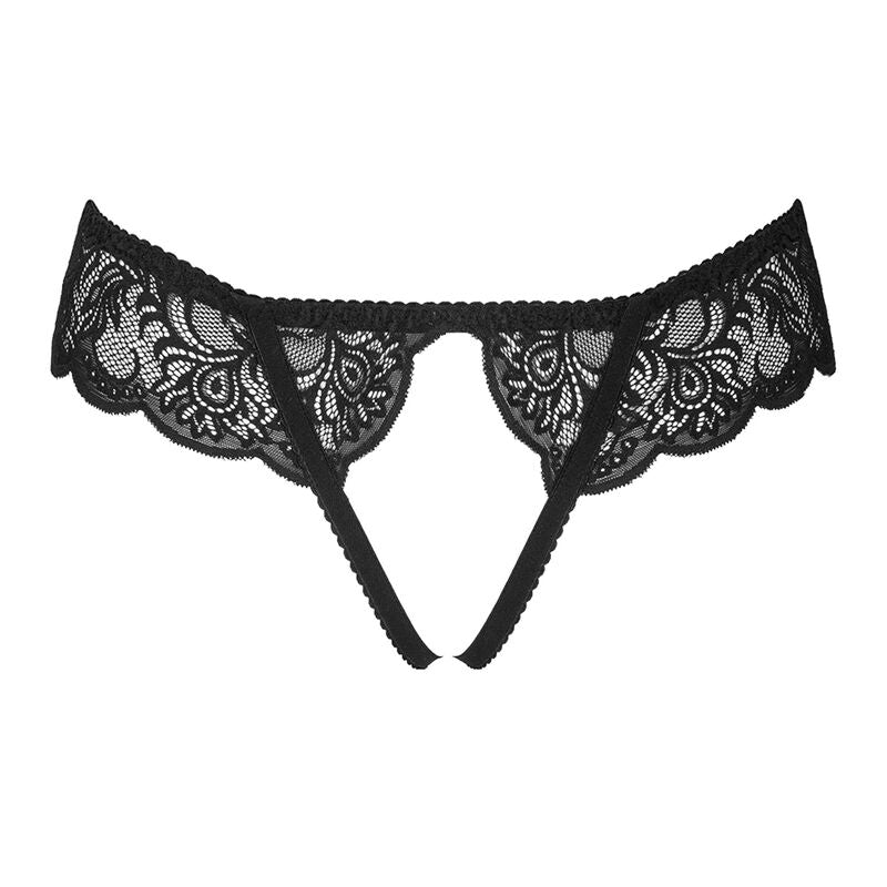 Livco Corsetti Fashion - Love Story Lc 90679 Panty Crotchless Schwarz L/XL