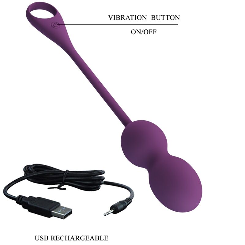 Pretty Love - Elvira Kegel Balls App Fernbedienung Lila