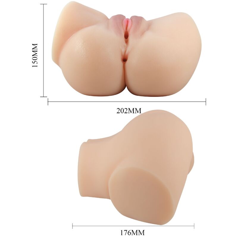 Crazy Bull - Realistischer Vagina- und Anus-Vibrator Emilia
