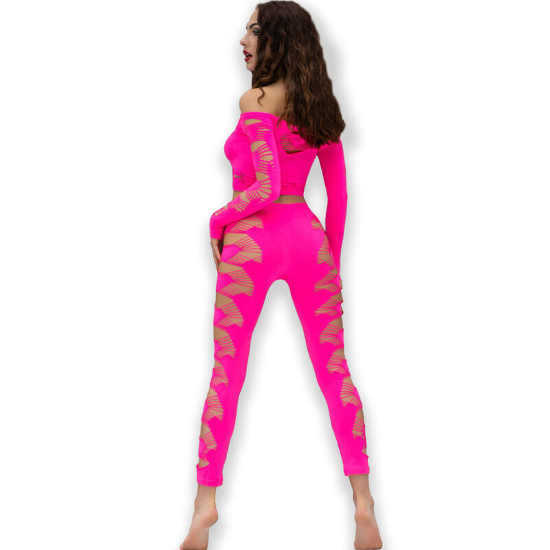 Chilirose - Cr 4632 Top & Hose Pink Größe/L