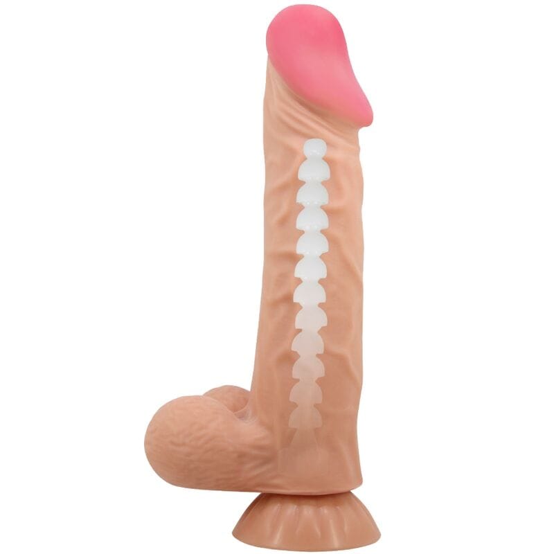 Pretty Love - Sliding Skin Series Realistischer Dildo mit Sliding Skin Saugnapf 24 cm
