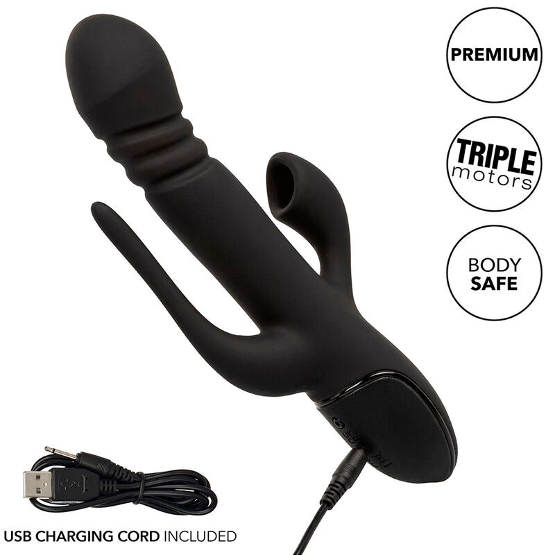 Calexotics - Vibrator Triple Euphoria Schwarz