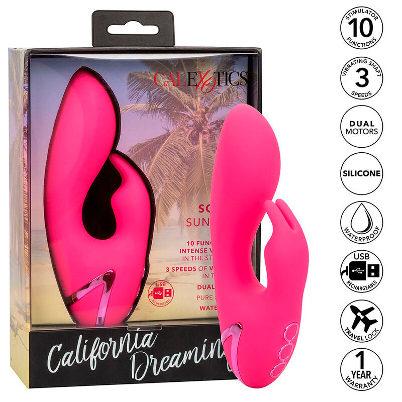 Calexotics - So. Cal Sunshine Vibrator Rabbit Fuchsia von California Dreaming