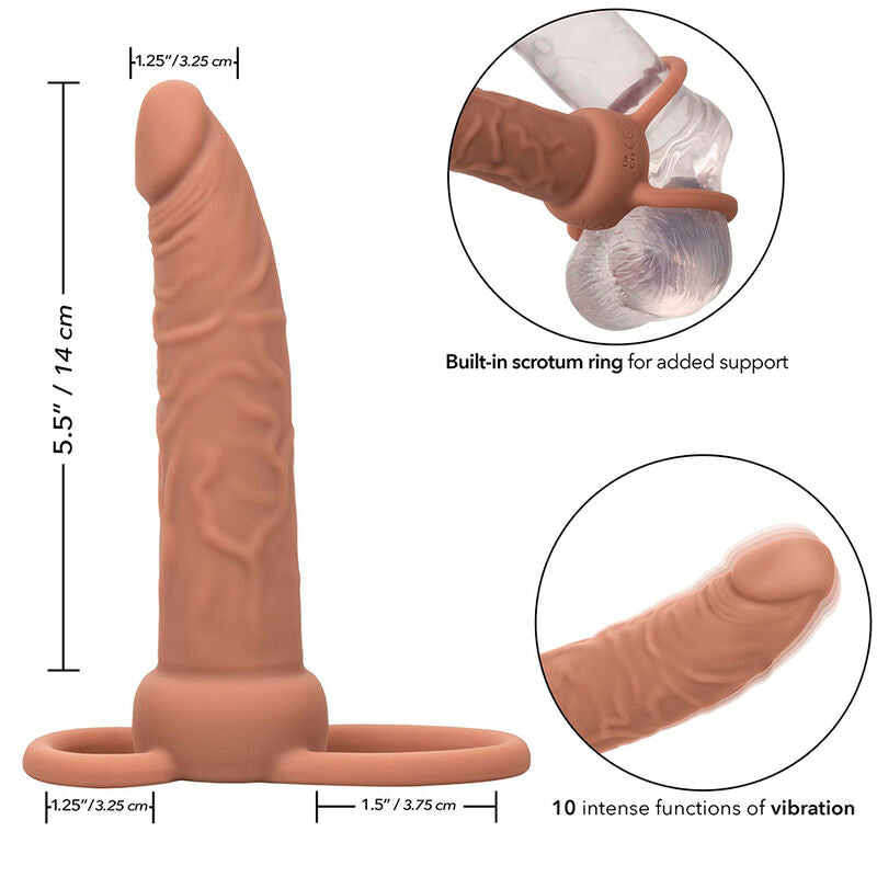 Calexotics - Performance Maxx Wiederaufladbarer Dual-Penetrator, Braun