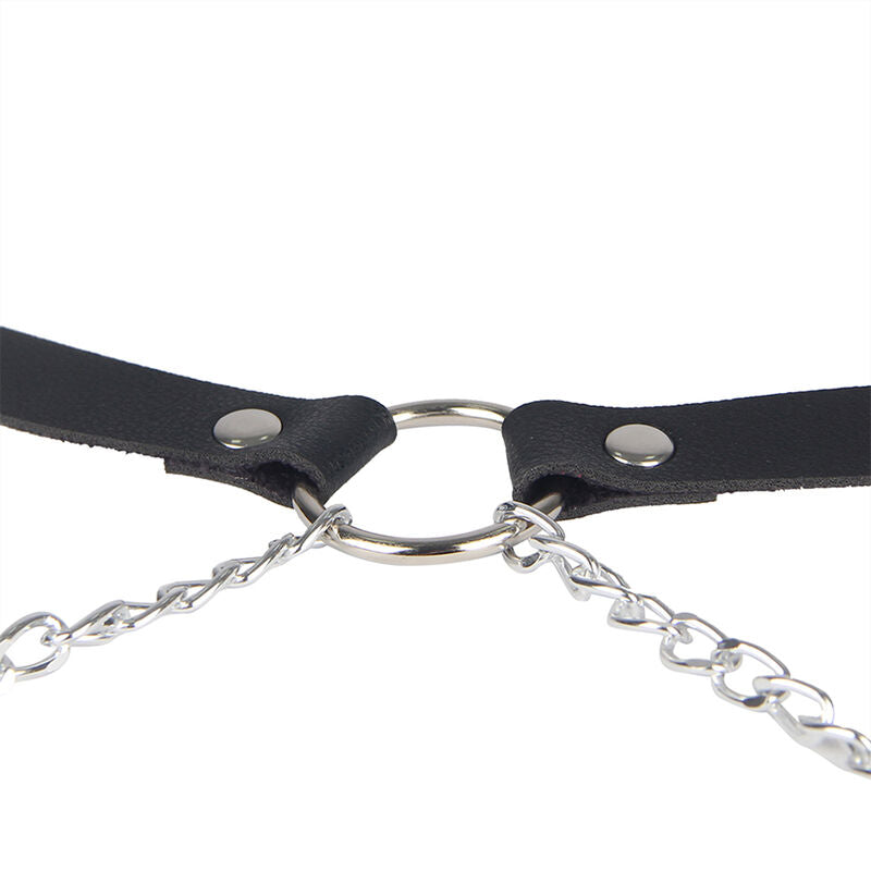 Subblime - Ledergürtel Harness Schwarz Eine Grösse