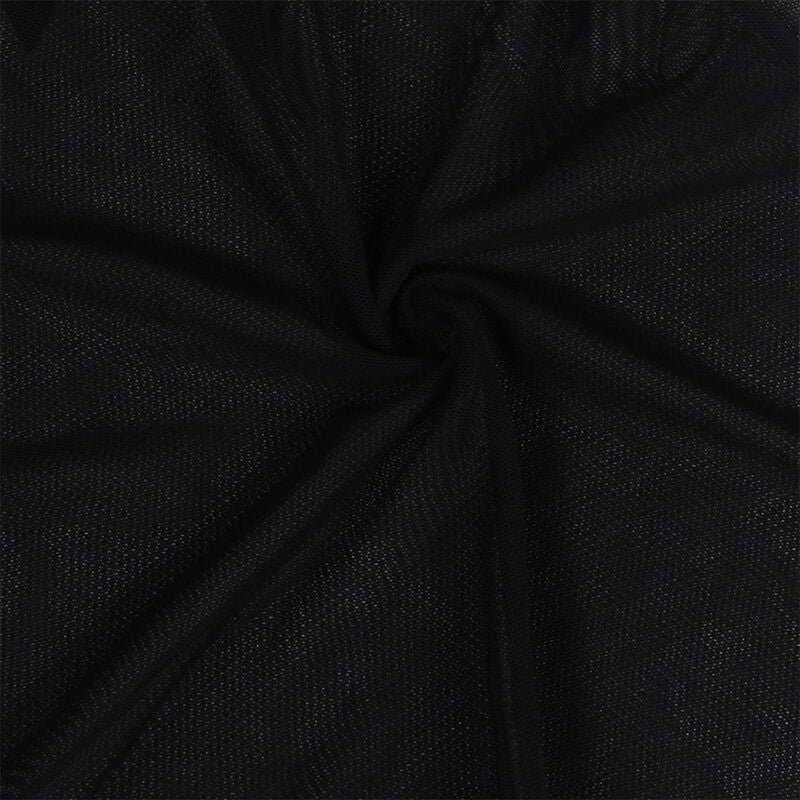 Subblime - Babydoll-Tüllstoff mit Spitze und Blumendetail Schwarz S/M