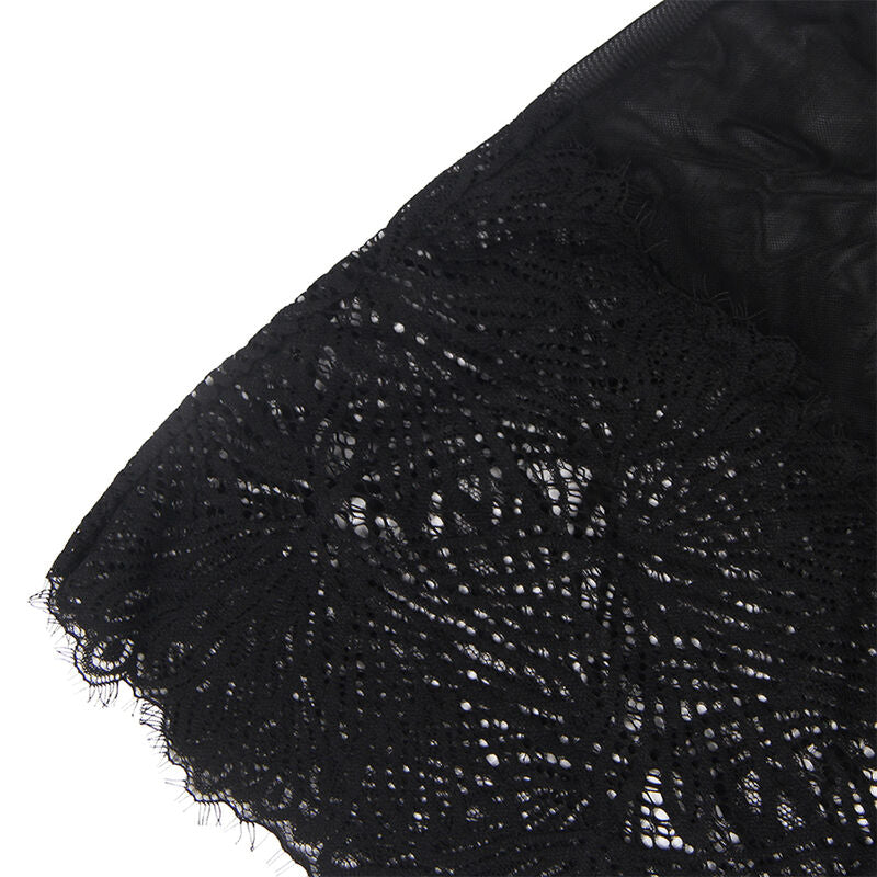 Subblime - Babydoll mit Verstellbaren Spitzentrgern Schwarz S/M