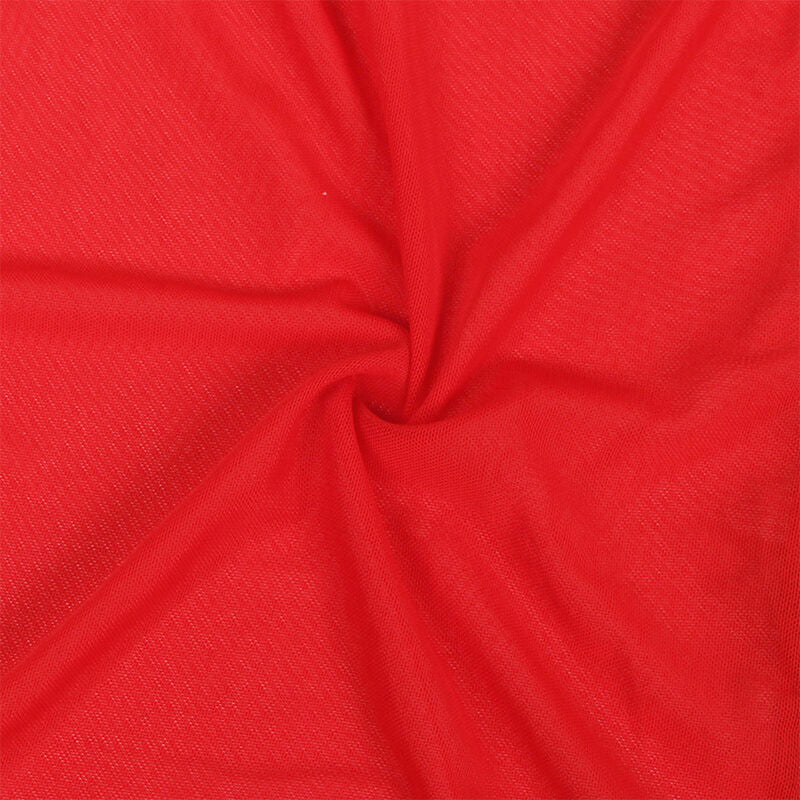 Subblime - Transparenter Stoffmantel mit Spitzendetail Rot S/M