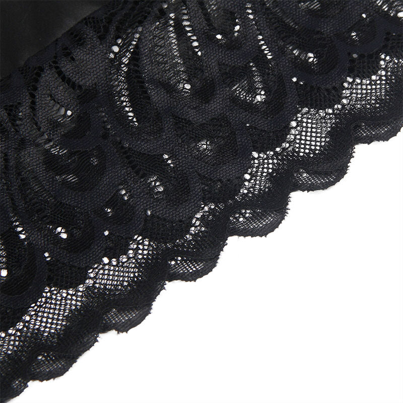 Subblime - Babydoll mit Blumenprint auf der Brust Schwarz S/M