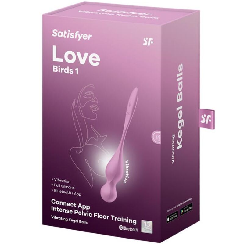 Satisfyer - Love Birds Vibrierende Kegel-Kugeln Rosa